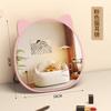Espejo Espejo de Maquillaje Dormitorio de Estudiantes de Escritorio Espejo Pequeño de Madera Espejo de Vestidor de Dormitorio HD Portátil