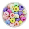 Rueda de Cuentas de Ábaco Facetadas de Agujero Grande Acrílicas Cuentas Planas Cuentas Sueltas Materiales para Ensartar Joyería DIY Accesorios