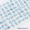 Diamante de Cristal K9 Dongzhou Fondo Puntiagudo Accesorios de Joyería DIY Diamante Ovalado de Vidrio 12*8MM Recubierto Huevo de Paloma Diamante para Manicura