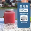 Botella de Embalaje de Plástico Desechable Cuadrada de 500 ml, Botella para Llevar de Té de Leche con Tapa de Aluminio y Popote, Botella de Bebida de Jugo de Gran Capacidad