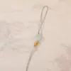 Cordón para Colgar Trébol de Cuatro Hojas de la Suerte Verde con Nudo Propicio, Cordón Corto para Colgar, Accesorio para Teléfono Hecho a Mano Estilo Chino, Cordón para Colgar de Regalo Hecho a Mano de la Suerte