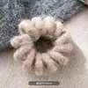 Nuevo Estilo Otoño e Invierno Cuerda para el Cabello de Alta Gama, Lazo para el Cabello de Felpa, Alta Elasticidad, Banda Elástica Simple y Engrosada para Cola de Caballo, Accesorio para el Cabello Duradero