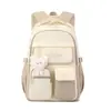 Mochila Soft Girl Fresh Mochila Feminina Estilo Coreano Estilo Academia Bolsa de Ombro Design Multi-Compartimento Mochila Estudantil Feminina para Ensino Médio