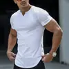 Transfronterizo 2022 Europeo y Americano Primavera y Verano AliExpress Amazon Nuevo Cuello en V Camiseta Casual para Hombre Top