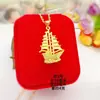 Colgante Femenino Chapado en Oro Vietnamita, Colgante Floral para Mujer, Joyería al por Mayor de Colgante Floral Chapado en Oro de Latón