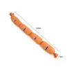 Brinquedo de Pelúcia para Cachorro, Resistente a Mordidas, Formato Realista de Salsicha, Quatro Seções, Faz Som, Brinquedo Interativo para Dentição, Autoentretenimento, Alívio do Tédio, Suprimentos para Pets
