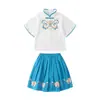 Día del Niño de Verano Nuevo Disfraz Estudios Chinos Hanfu Traje Estilo Chino Disfraz de Clase para Estudiantes de Primaria Disfraz Antiguo Performance