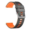 Adequado para Série de Relógios Samsung/Huawei/Xiaomi Padrão Colmeia Orelha Pulseira de Silicone Bicolor 22mm Universal
