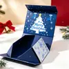 Caja de Regalo de Navidad Personalizada Tapa Plegable Plegable de una Pieza Caja de Embalaje de Regalo para Festival Navideño Impresión a Color Lote Pequeño