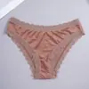 Panty triangular exclusivo de seda helada transfronterizo para mujer, sexy y seductor, calado, ajustado, cómodo, agradable a la piel, ropa interior sin costuras