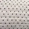 Tecido Quiltado com Estampa Digital Dourada Clássica Preto Bolinha Pequena Coração Pequeno Tecido para Roupas Infantis de Algodão Bolsa Transversal Portátil