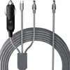 Cargador de coche con pantalla digital de cuarta generación más vendido de Amazon, cable de alimentación impermeable de 30V, cargador multifuncional tres en uno