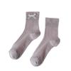 Calcetines con Lazo para Niñas Verano Malla Fina Transpirable Calcetines de Cristal para Mujer Japoneses Lindos Lolita de Media Caña
