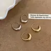 Moda Europea y Americana Pendientes Colgantes de Metal Simples Versátiles Pendientes con Forma de C Pendientes de Celebridad de Internet