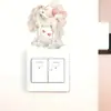 Hs1854C Desenho Animado Arco-Íris Unicórnio Branco Estilo Menina Tomada de Interruptor Adesivo Decorativo para Interruptor