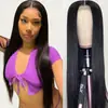 Comércio Exterior Transfronteiriço da Amazon Novo Moda Europeia e Americana Peruca Quente Cabelo Longo Liso Renda Frontal Cobertura Completa da Cabeça