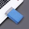 Cartera de lona corta 30% cartera de hombre mezclilla suministro de comercio electrónico transfronterizo color de contraste cartera pequeña en stock venta al por mayor