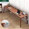 Mesa de Escritório Dupla de Madeira Maciça de Parede Mesa Estreita Longa Mesa de Escritório Casa Mesa de Computador Estudo Mesa de Estudo para Estudantes