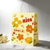 Bolsas de Regalo para el Festival de Medio Otoño, Bolsas de Tote para Cumpleaños, Bolsas de Compras para Llevar Repostería, Bolsas de Empaque para Tiendas de Té con Leche y Café, Bolsas de Papel Kraft