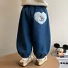 Jeans Engrosados de Alpaca para Niñas Invierno 2025 Nuevos Pantalones de Terciopelo para Bebé Niña Leggings de Invierno a la Moda