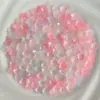 Flor de Flor de Cinco Pétalos de Acrílico Jelly de Dos Tonos Color Plateado 12mm Accesorios para el Cabello Estilo Antiguo DIY Pasadores Cuentas Sueltas Material Accesorios Adornos