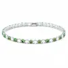 Pulseira Quadrada Colorida com Zircônia para Olhos, Venda Quente Transfronteiriça, Temperamento Feminino, Moda Tendência, Europeia e Americana, Luxo Leve, Sensação de Alto Padrão, Joia de Mão
