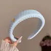 Diadema retorcida fresca y elegante, de lujo ligero para mujer, adecuada para el uso diario en primavera y verano, diadema de ala ancha, dulce accesorio para el cabello estilo coreano