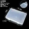 Caja de Plástico Transparente de PP Caja Rectangular Caja de Almacenamiento para Piezas para Estudio Caja Vacía Caja de Empaque para Joyería Papelería