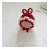Outono e inverno bebê touca de lã de renda bebê touca de orelha bebê touca de lã fofa com orelhas de coelho bebê atacado