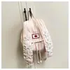 Mochila Moda Tendência Fofa Orelhas de Coelho 2026 Fresca Tendência Estilosa Design para o Dia a Dia com Listras Grande Capacidade