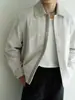 Chaqueta retro de pana y gamuza sintética con retazos y solapa estilo Old Money para hombre, abrigo corto casual de otoño 2026