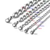 Cadena Cubana de Acero de Titanio para Hombre, Cadena para Clavícula, Versátil, No se Desvanece, Acero Inoxidable, Venta Caliente Transfronteriza