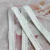 Banda Elástica de Renda com Recorte de Círculo Pequeno de 0,8cm Para Roupas Elásticas, Sapatos e Chapéus, Acessórios de Bagagem