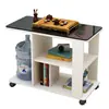 Mesa de Centro Moderna Minimalista Mesa Lateral de Sofá Sala de Estar Mesa de Canto Móvel Mini Kung Fu Pequena Mesa de Café Vidro Temperado Frete Grátis