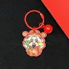 Chaveiro da Sorte de Ano Novo Desenho Animado Pingente de Sino Fofo do Deus da Riqueza Ornamento Criativo de Acrílico Pequeno Presente para Atrair Riqueza