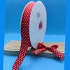 Cinta de hilo con estampado de puntos de onda directo de fábrica 2.5cm cinta estampada decoración de tarjeta para el cabello cinta DIY cinturón de embalaje Especial