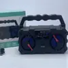 Nuevo Altavoz Bluetooth Portátil Doble de 3 Pulgadas SKD-106 Inalámbrico de Alta Potencia Linterna Portátil para Exteriores Audio Bluetooth