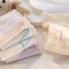Calzones de Algodón Puro Antibacteriano para Mujer, Lindos Calzones de Color Sólido con Lazo Dulce para Niña Estudiante