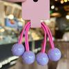 Cuerda para el cabello para niños Color caramelo Anillo para el cabello Tendón de goma Cola de caballo Accesorios para el cabello de colores para niña Accesorios para el cabello de alta elasticidad