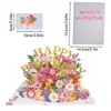 Tarjeta Pop-Up 3D para el Día de la Madre Escultura de Papel Tarjeta de Agradecimiento Regalo Estudiantil para Mamá Tarjeta de Bendición Regalo Creativo Venta al por Mayor Transfronteriza