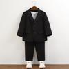 Traje Casual para Niños Primavera y Otoño Nuevo Estilo para Niños Pequeños y Medianos Cumpleaños Boda Traje para Actividades de Paje Traje Moderno