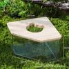Tina de baño especial para hámster, baño, inodoro, urinario, doble propósito, oso dorado, tanque de arena para baño de orina, suministros de paisajismo