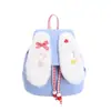 Mochila Fofa de Orelha de Coelho Longa para Meninas 2026 Nova Moda Street Style Mochila Pequena Grande Capacidade Leve Mochila Escolar Infantil