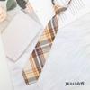 Estilo japonês xadrez preto gravata borboleta colarinho corda colarinho feminino flor estilo universitário fita jk laço camisa ins terno de marinheiro