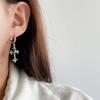 Brincos de Argola Cruzados Prata Tailandesa Retrô Japonês e Coreano Feminino Estilosos Tendência Elegantes Versáteis Argolas com Pino de Prata S925