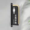 Señales Acrílicas para Baños de Hombres y Mujeres, Señales para Puertas de Baños de Hoteles y Restaurantes, Señales de Baño de Doble Cara