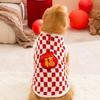 Ropa para Perros Otoño e Invierno Ropa para Mascotas Franela a Cuadros Ropa Cálida para Border Collies, Golden Retrievers, Perros Medianos y Grandes