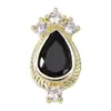 Arte de Uñas Joyería de Circonita Diamante Perla Corazón Lazo Decoraciones para Uñas Lz Lujo Ligero Súper Brillante Cadena para Uñas Colgante