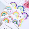 Arcílla Polimérica Suave Arcoíris Diy Arcoíris Hecho a Mano Diy Joyería Pequeña Arcoíris Diy Accesorios Pasador para el Cabello Diy Pegamento en Crema Accesorios Pequeños