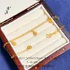 Tobillera de Flor de Campana Color Oro Arena Mismo Estilo de Jinyan Gold Shop para Mujer con Borlas de Estrella de Cinco Puntas Adornos de Pie Personalizados de Verano para Novias